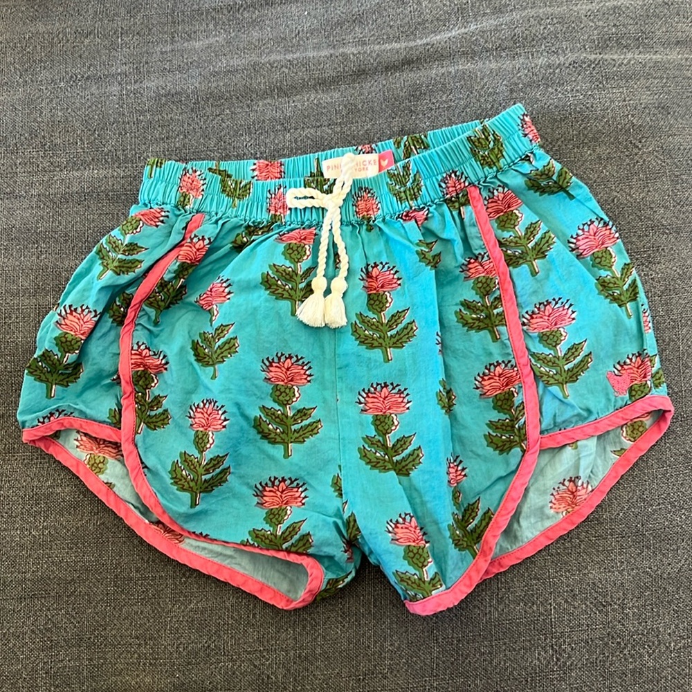 Pink Chicken Millie Short blue cornflowers